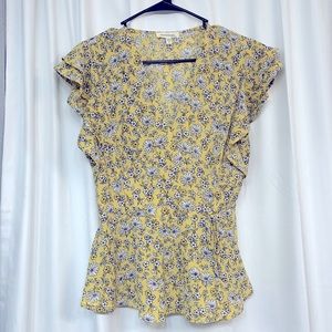 Montesinos Floral Wrap Tie Blouse